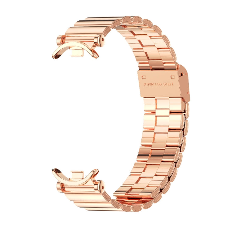 For Xiaomi Smart Band 10 / 9 / 8 Mijobs GT4 Bamboo Buckle Metal Watch Band(Rose Gold) - free shipping - PMc TechLife - Order now!