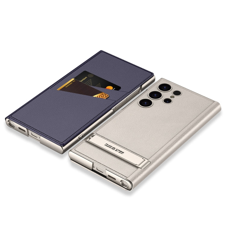 For Samsung Galaxy S24 Ultra 5G GKK Triumph Ultra-Thin Flip Leather Case without Pen(Purple) - free shipping - PMC Jewellery - Order now!