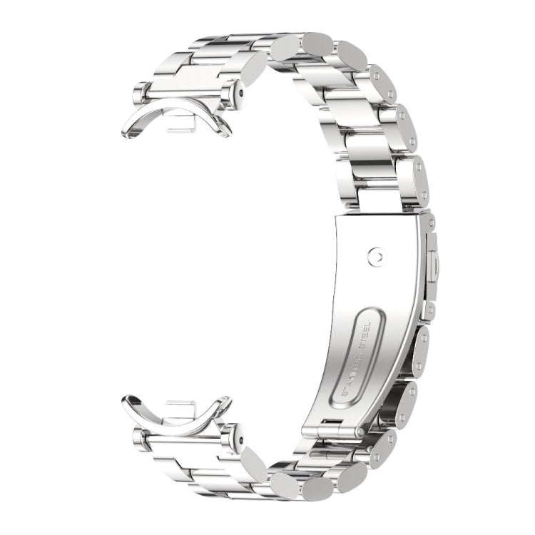 For Xiaomi Smart Band 10 / 9 / 8 Mijobs GT4 Three Beads Metal Watch Band(Silver) - free shipping - PMc TechLife - Order now!