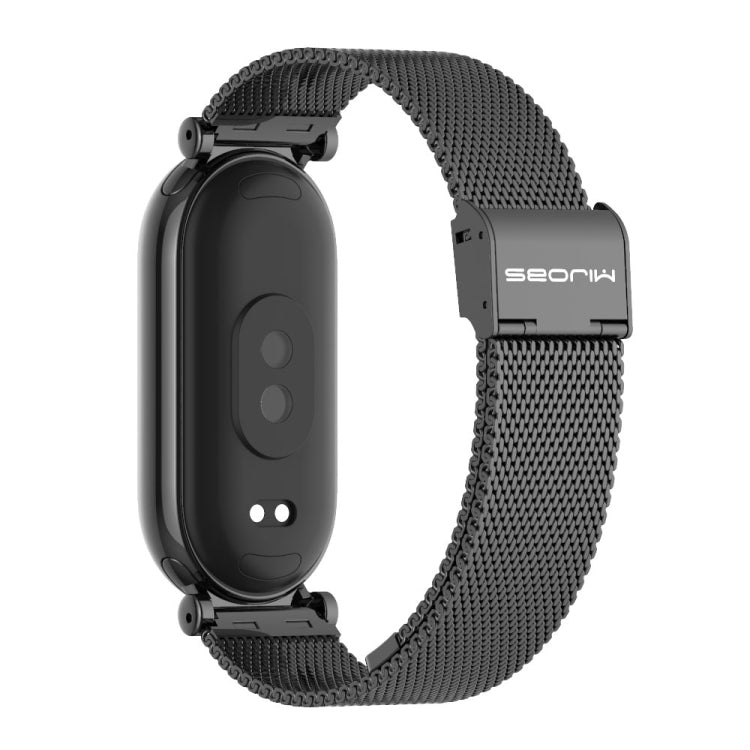 For Xiaomi Mi Band 8 / 9 / 9 NFC Mijobs GT4 Milan Buckle Metal Watch Band(Black) - Watch Bands by MIJOBS | Online Shopping South Africa | PMC TechLife | Buy Now Pay Later Mobicred