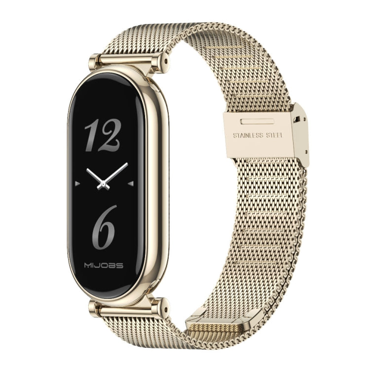 For Xiaomi Smart Band 10 / 9 / 8 Mijobs GT4 Milan Buckle Metal Watch Band(Light Gold) - free shipping - PMc TechLife - Order now!