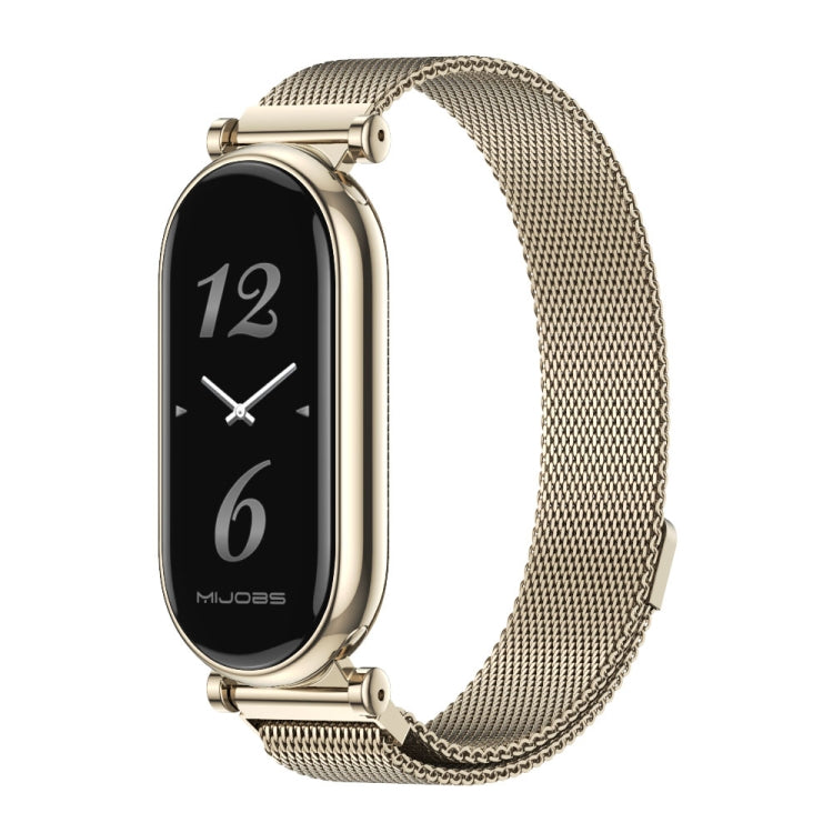 For Xiaomi Smart Band 10 / 9 / 8 Mijobs GT4 Milan Magnetic Metal Watch Band(Light Gold) - free shipping - PMc TechLife - Order now!
