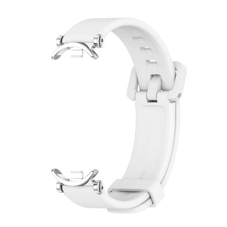 For Xiaomi Smart Band 10 / 9 / 8 Mijobs GT4 Silicone Breathable Watch Band(White Silver) - free shipping - PMc TechLife - Order now!