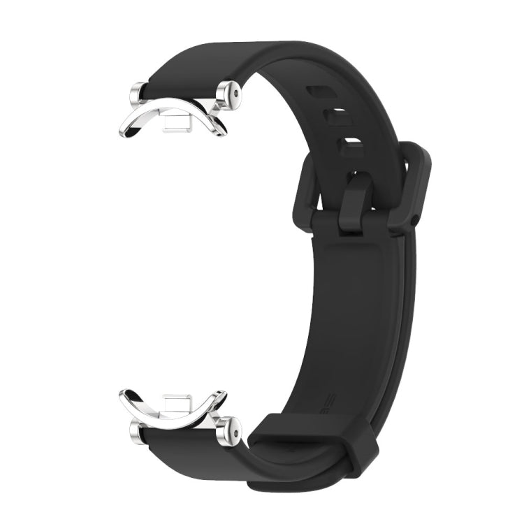 For Xiaomi Smart Band 10 / 9 / 8 Mijobs GT4 Silicone Breathable Watch Band(Black Silver) - free shipping - PMc TechLife - Order now!