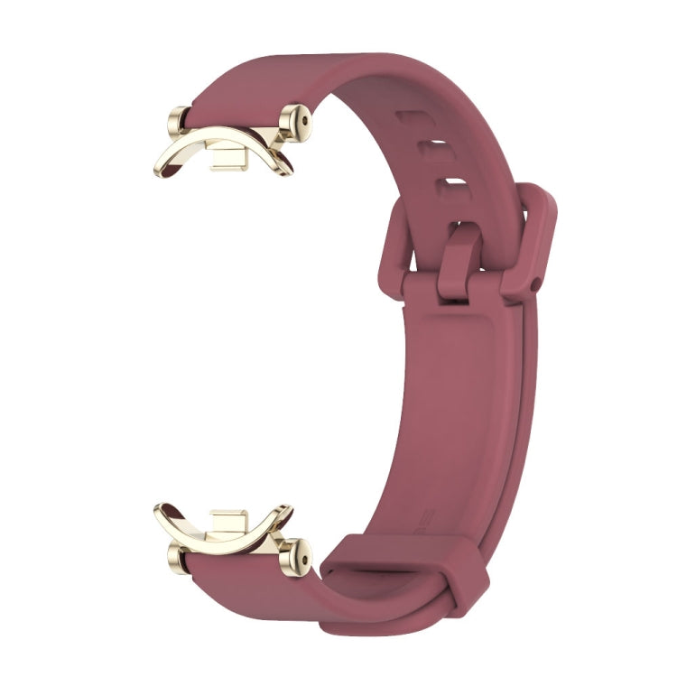 For Xiaomi Smart Band 10 / 9 / 8 Mijobs GT4 Silicone Breathable Watch Band(Wine Red Light Gold) - free shipping - PMc TechLife - Order now!