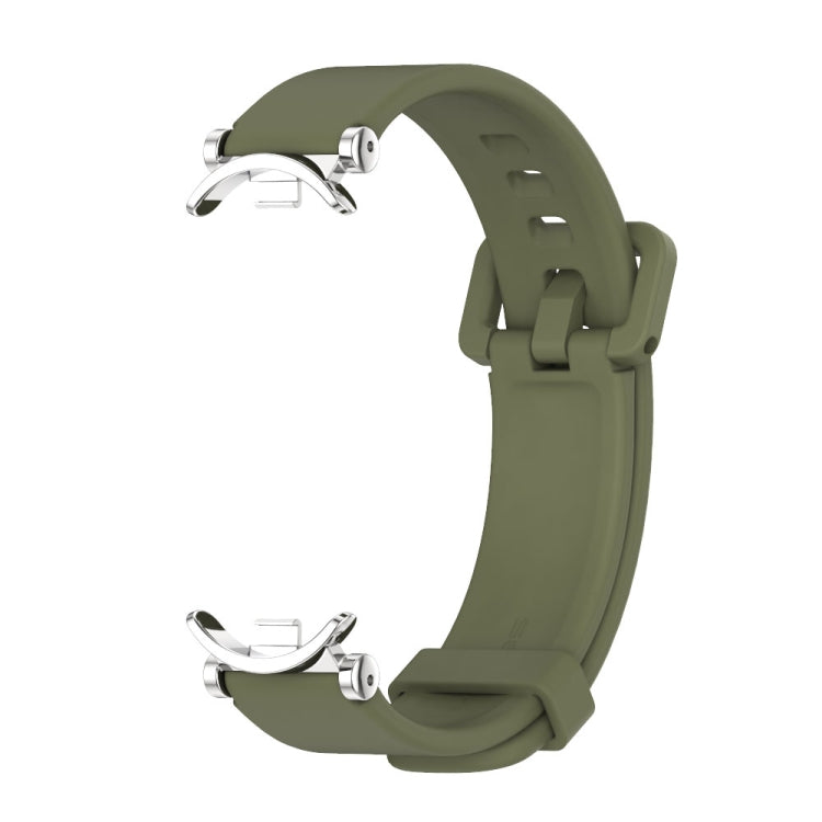 For Xiaomi Smart Band 10 / 9 / 8 Mijobs GT4 Silicone Breathable Watch Band(Army Green Silver) - free shipping - PMc TechLife - Order now!