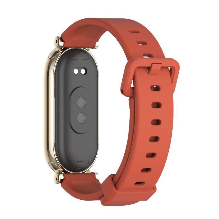 For Xiaomi Smart Band 10 / 9 / 8 Mijobs GT4 Silicone Breathable Watch Band(Orange Light Gold) - free shipping - PMc TechLife - Order now!