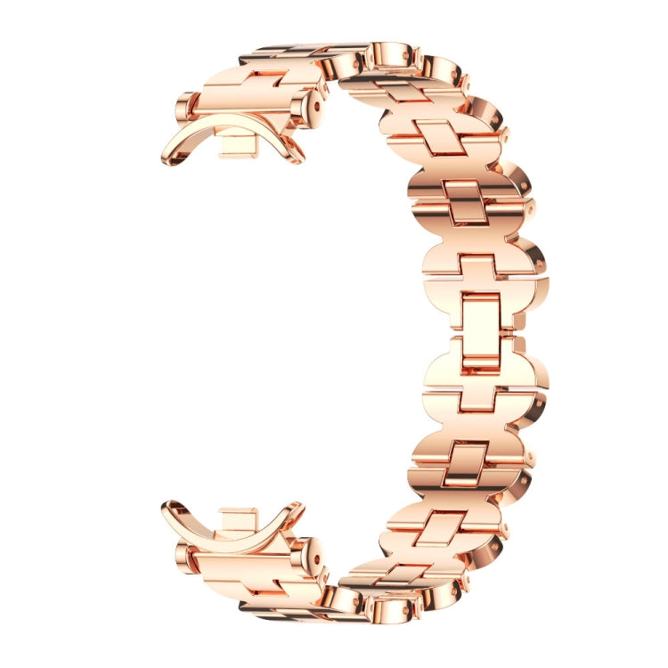 For Xiaomi Smart Band 10 / 9 / 8 Mijobs GT4 Bone Chain Metal Watch Band(Rose Gold) - free shipping - PMc TechLife - Order now!