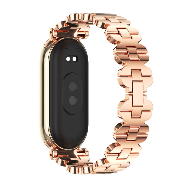 For Xiaomi Smart Band 10 / 9 / 8 Mijobs GT4 Bone Chain Metal Watch Band(Rose Gold) - free shipping - PMc TechLife - Order now!