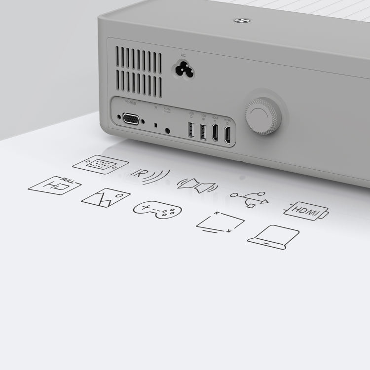 D4000 Android 9.0 1080P HD Home Portable LED Projector(UK Plug) - LED Projector by PMC TechLife | Online Shopping South Africa | PMC TechLife | Buy Now Pay Later Mobicred