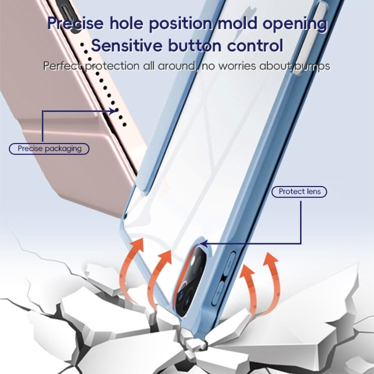 For iPad Pro 11 2022 / 2021 / 2020 ZGA Tri-Fold Voltage Smart Leather Tablet Case(Ice Blue) - free shipping - PMc TechLife - Order now!