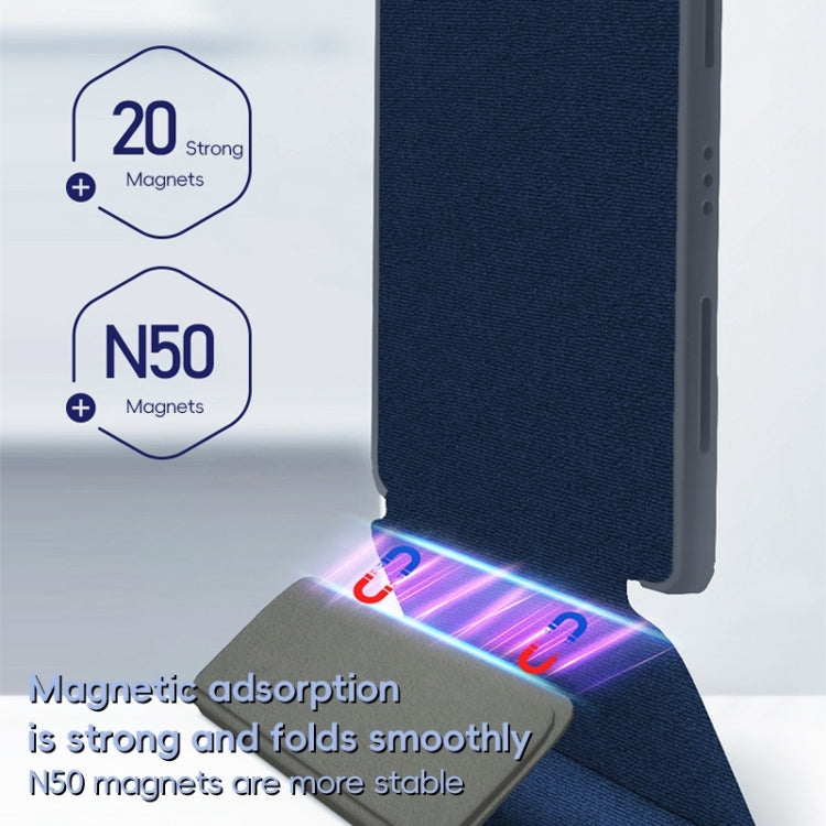 For iPad Pro 12.9 2022/2021/2020 ZGA Tri-Fold Voltage Smart Leather Tablet Case(Grey) - free shipping - PMc TechLife - Order now!