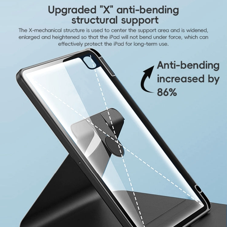 For iPad mini 6 / mini 2024 ZGA Tri-Fold 360 Rotation Smart Leather Tablet Case(Pink) - free shipping - PMc TechLife - Order now!