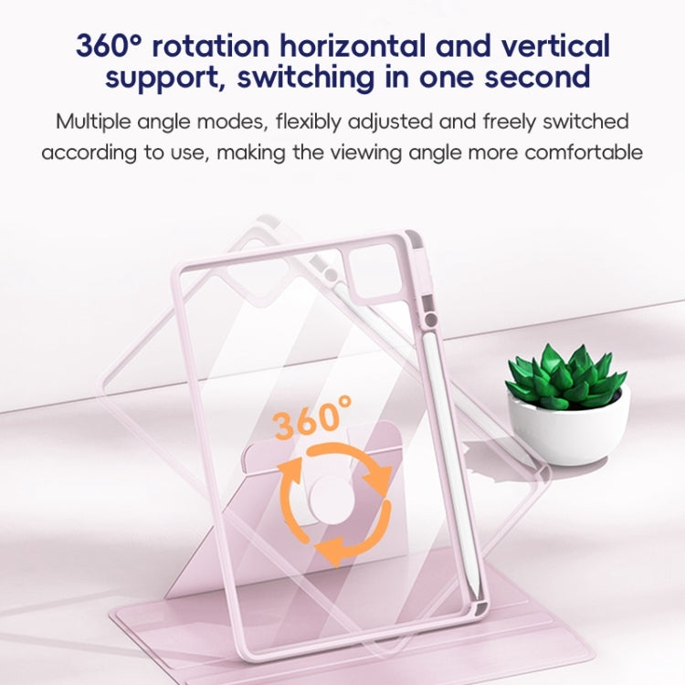 For iPad 10.2 2021/2020/2019 ZGA Tri-Fold 360 Rotation Smart Leather Tablet Case(Blue) - free shipping - PMc TechLife - Order now!