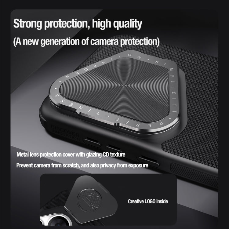 For Huawei Pura 70 Pro/70 Pro+ NILLKIN Textured Prop Lens Protection Holder Nylon Phone Case(Black) - Huawei Cases by NILLKIN | Online Shopping South Africa | PMC TechLife | Buy Now Pay Later Mobicred
