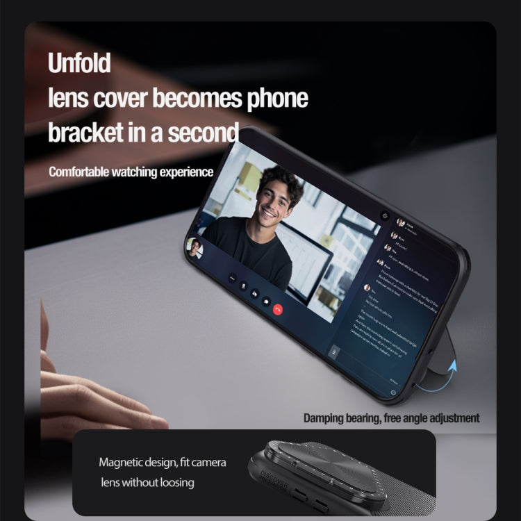 For Huawei Pura 70 Pro/70 Pro+ NILLKIN Textured Prop Lens Protection Holder Nylon Phone Case(Black) - Huawei Cases by NILLKIN | Online Shopping South Africa | PMC TechLife | Buy Now Pay Later Mobicred