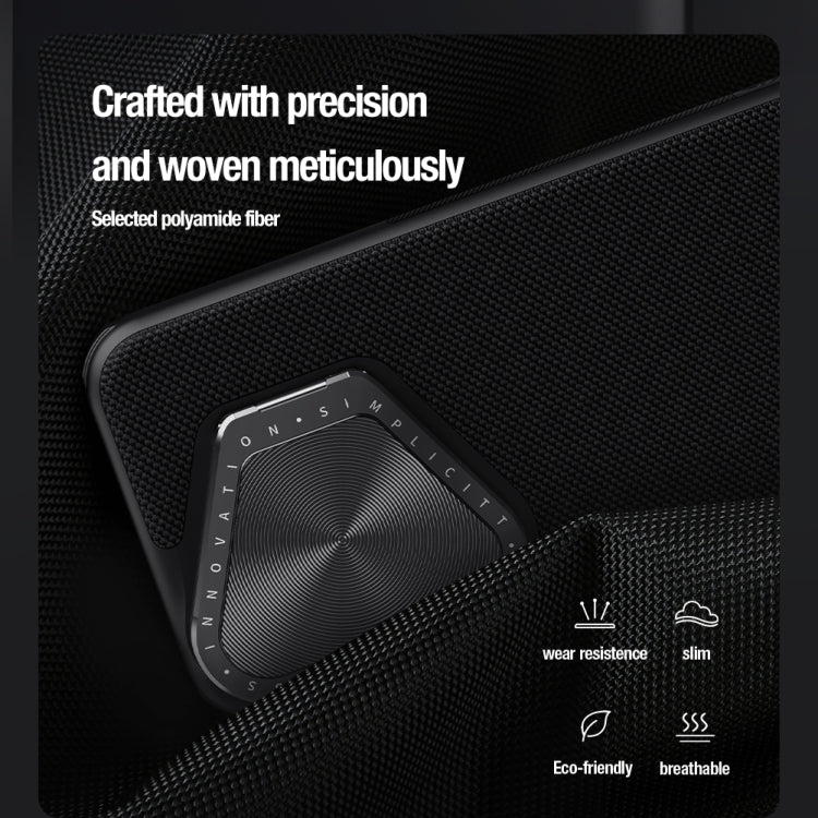 For Huawei Pura 70 Pro/70 Pro+ NILLKIN Textured Prop Magnetic Lens Protection Holder Nylon Phone Case(Black) - Huawei Cases by NILLKIN | Online Shopping South Africa | PMC TechLife | Buy Now Pay Later Mobicred