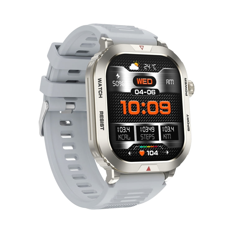 ZW66 2.01 inch BT5.1 Fitness Wellness Smart Watch, Support Bluetooth Call / Sleep / Blood Oxygen / Heart Rate / Blood Pressure Health Monitor(Silver) - Android Watch by PMC TechLife | Online Shopping South Africa | PMC TechLife | Buy Now Pay Later Mobicred