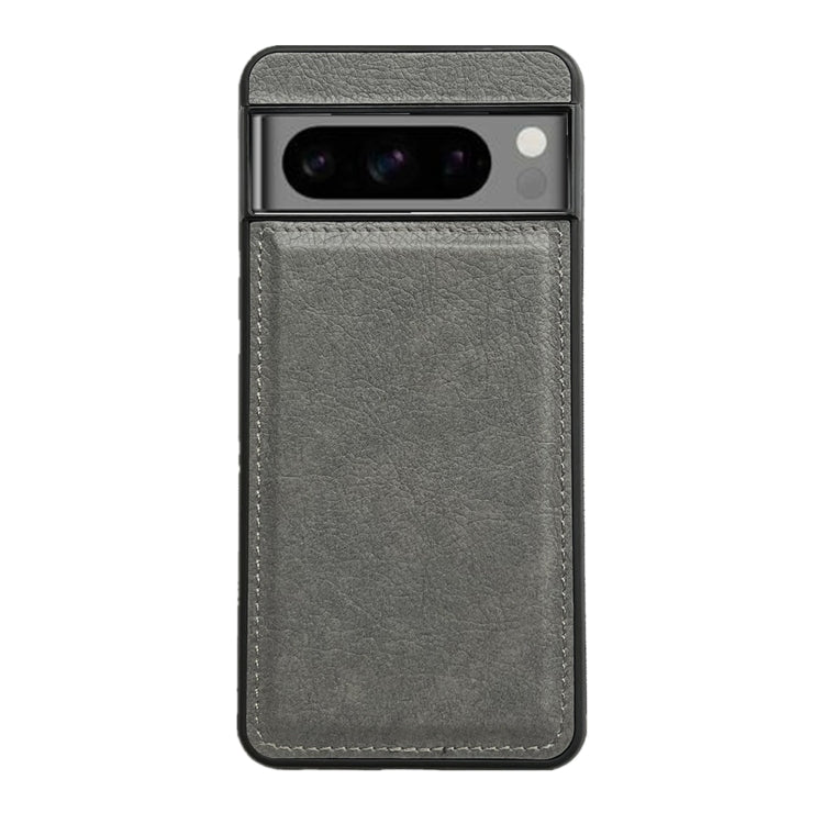 For Google Pixel 9 Pro XL Cowhide Texture Back Cover Phone Case(Grey) - Google Cases by PMC TechLife | Online Shopping South Africa | PMC TechLife | Buy Now Pay Later Mobicred