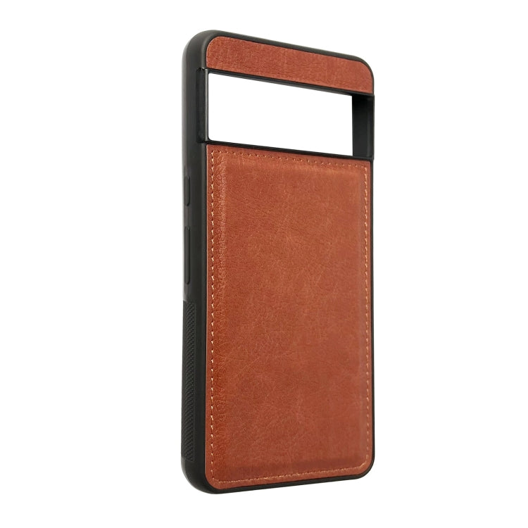 For Google Pixel 9 Pro XL Cowhide Texture Back Cover Phone Case(Brown) - Google Cases by PMC TechLife | Online Shopping South Africa | PMC TechLife | Buy Now Pay Later Mobicred