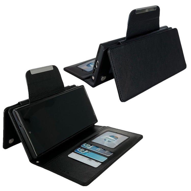 For Google Pixel 9 Pro XL Multifunctional 7-Card Wallet Leather Phone Case(Black) - Google Cases by PMC TechLife | Online Shopping South Africa | PMC TechLife | Buy Now Pay Later Mobicred