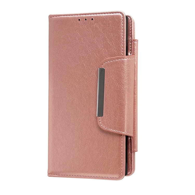 For Google Pixel 9 Pro XL Multifunctional 7-Card Wallet Leather Phone Case(Rose Gold) - Google Cases by PMC TechLife | Online Shopping South Africa | PMC TechLife | Buy Now Pay Later Mobicred