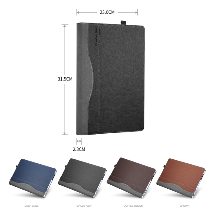 For Microsoft Surface Laptop 6 13.5 inch Laptop PU Leather Protective Case(Coffee Color) - Others by PMC TechLife | Online Shopping South Africa | PMC TechLife | Buy Now Pay Later Mobicred