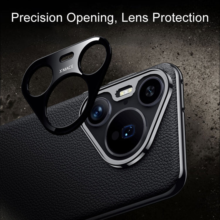 For Huawei Pura 70 Litchi Texture Genuine Leather Phone Case(Red) - Huawei Cases by PMC Jewellery | Online Shopping South Africa | PMC Jewellery | Buy Now Pay Later Mobicred