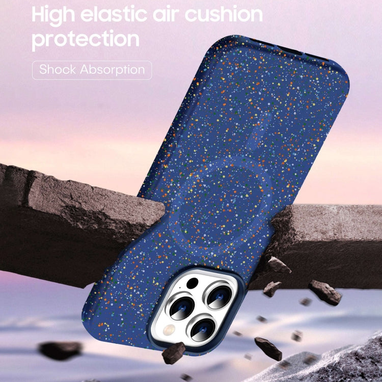 For iPhone 16 Pro Colorful Frosted Magsafe PC Hybrid TPU Phone Case(Blue) - iPhone 16 Pro Cases by PMC TechLife | Online Shopping South Africa | PMC TechLife | Buy Now Pay Later Mobicred