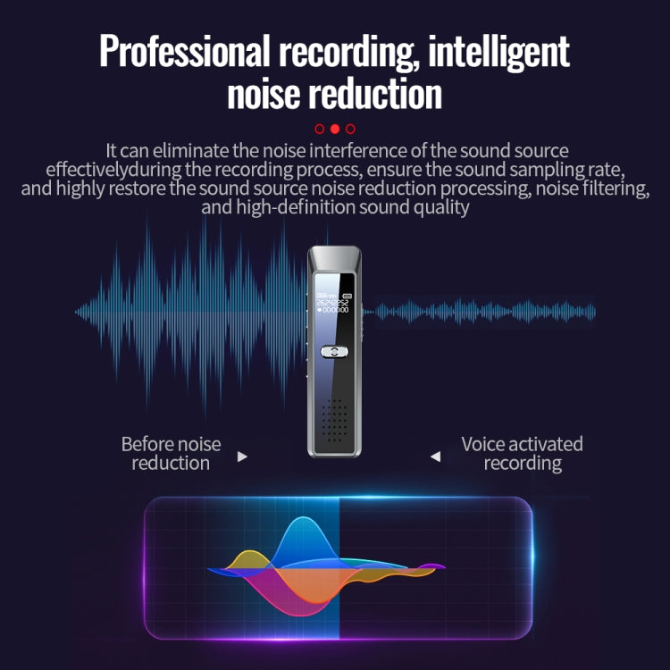 JNN Q7 Mini Portable Voice Recorder with OLED Screen, Memory:8GB(Metal Gray) - Recording Pen by JNN | Online Shopping South Africa | PMC TechLife | Buy Now Pay Later Mobicred