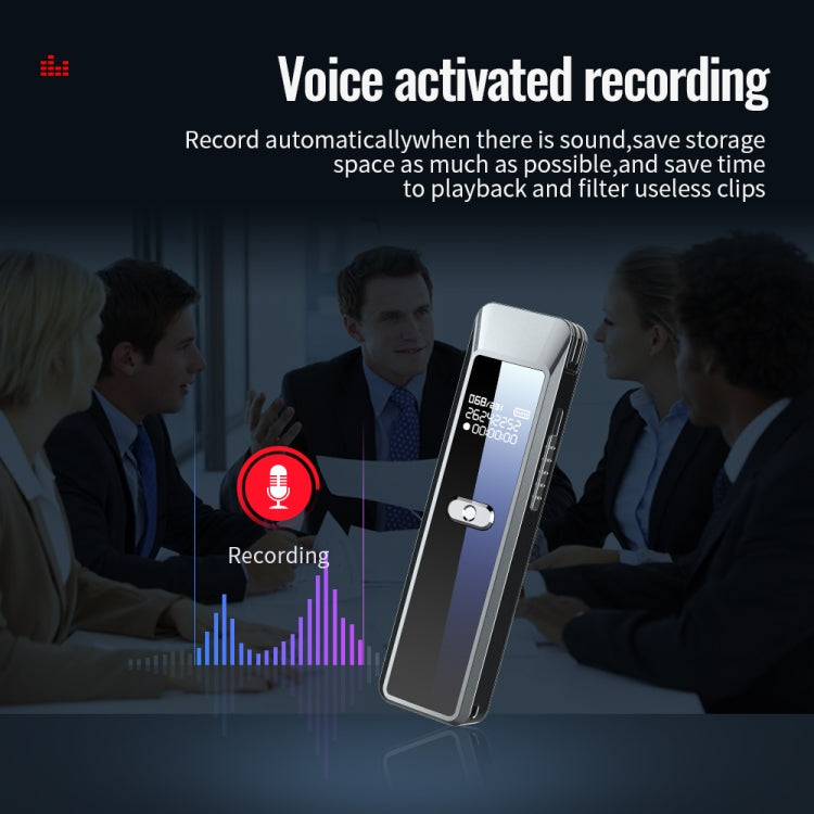 JNN Q7 Mini Portable Voice Recorder with OLED Screen, Memory:8GB(Metal Gray) - Recording Pen by JNN | Online Shopping South Africa | PMC TechLife | Buy Now Pay Later Mobicred