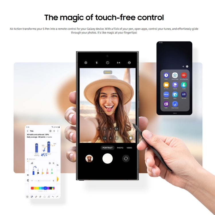 For Samsung Galaxy S24 Ultra 5G High Sensitivity Universal Capacitive Stylus Pen(Black) - Stylus Pen by PMC TechLife | Online Shopping South Africa | PMC TechLife | Buy Now Pay Later Mobicred