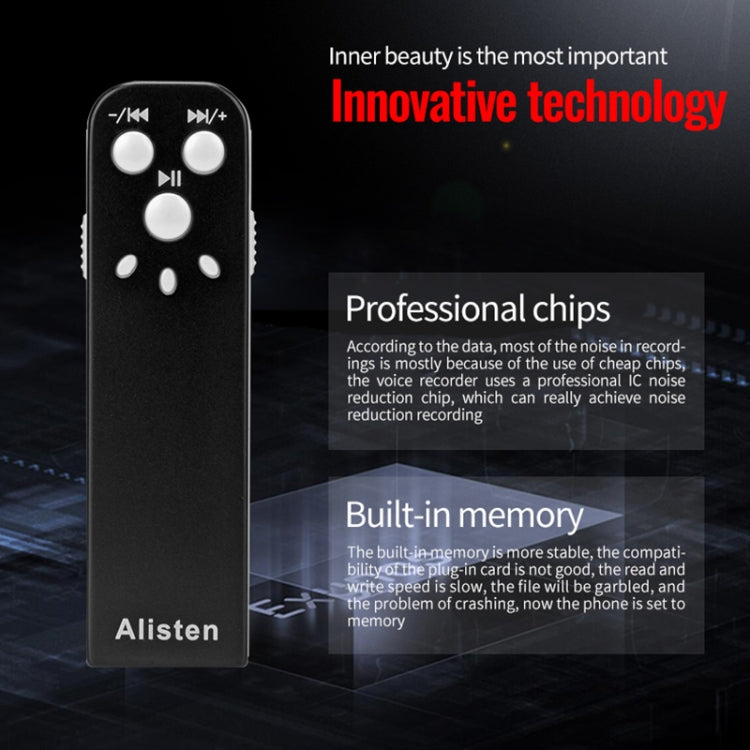 JNN J1 Mini Smart HD Noise Cancelling Voice Recorder, Memory:8GB(Black) - Recording Pen by JNN | Online Shopping South Africa | PMC TechLife | Buy Now Pay Later Mobicred