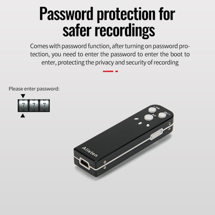 JNN J1 Mini Smart HD Noise Cancelling Voice Recorder, Memory:16GB(Black) - Recording Pen by JNN | Online Shopping South Africa | PMC TechLife | Buy Now Pay Later Mobicred