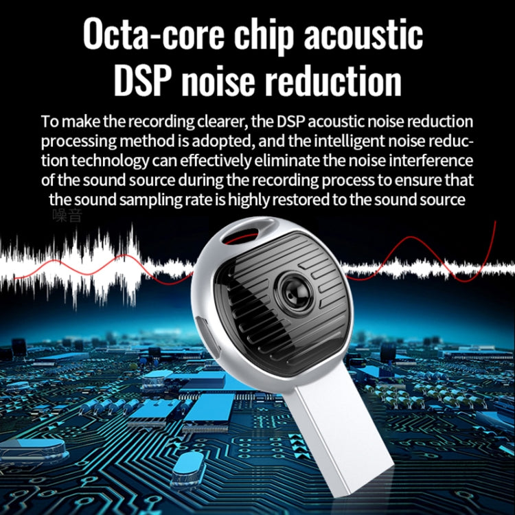 JNN S13 Zinc Alloy U-disk Voice Recorder, Memory:8GB(Silver) - U-Disk Recorder by JNN | Online Shopping South Africa | PMC TechLife | Buy Now Pay Later Mobicred