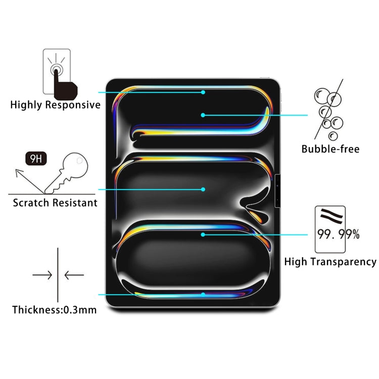 For iPad Pro 13 2024 0.26mm 9H 2.5D Explosion-proof Tempered Glass Film - iPad Pro 13 2024 Tempered Glass by PMC TechLife | Online Shopping South Africa | PMC TechLife | Buy Now Pay Later Mobicred