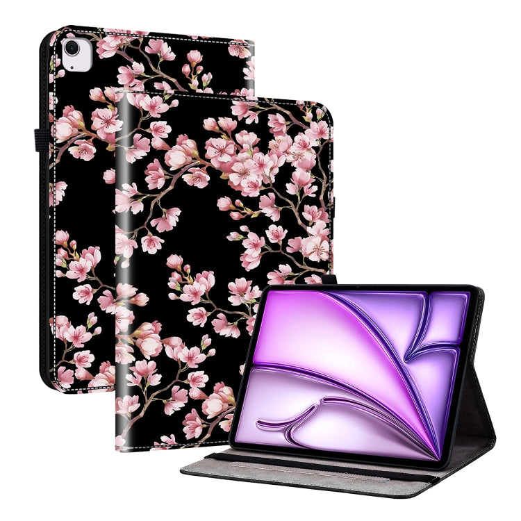 For iPad Air 13 2025 / 2024 Crystal Texture Painted Leather Smart Tablet Case(Plum Bossom) - iPad Air 13 2025 / 2024 Cases by PMC TechLife | Online Shopping South Africa | PMC TechLife | Buy Now Pay Later Mobicred