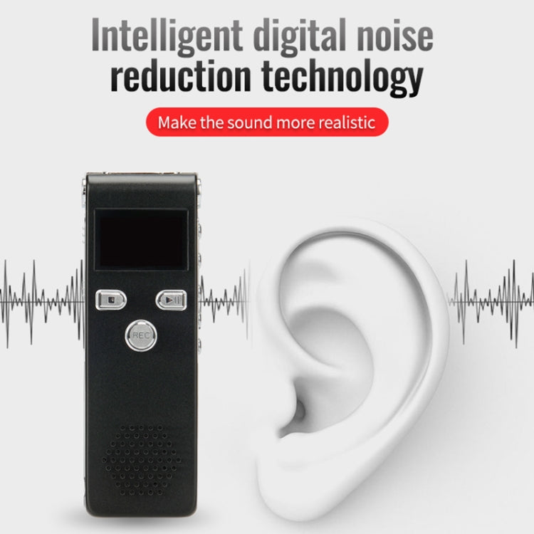 JNN X18 Mini Smart HD Noise Cancelling Voice Recorder, Memory:32GB(Black) - Recording Pen by JNN | Online Shopping South Africa | PMC TechLife | Buy Now Pay Later Mobicred