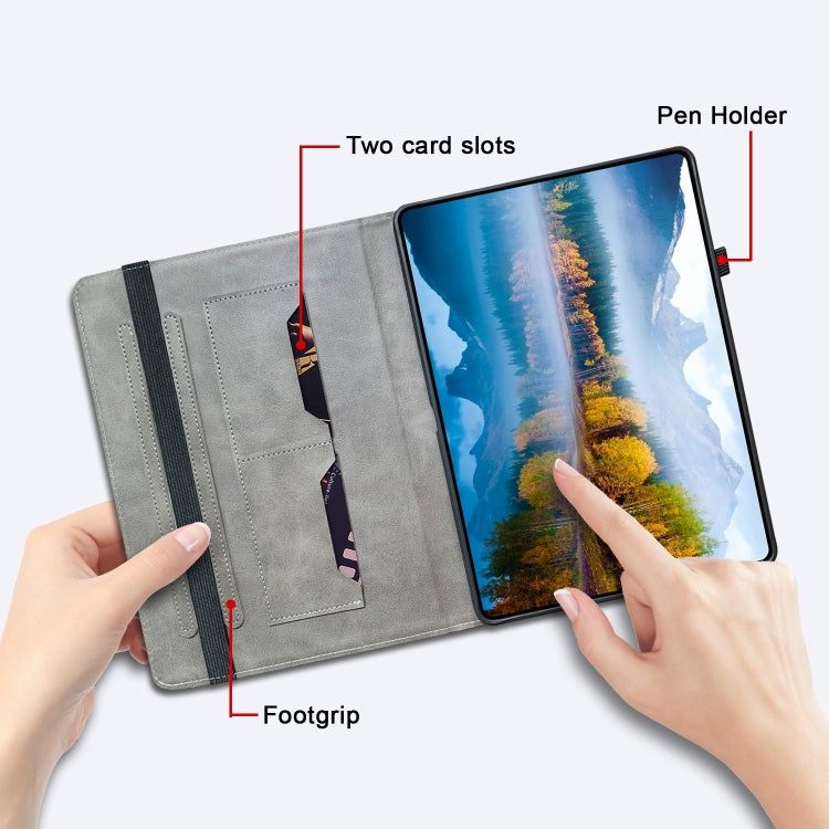 For Honor Pad 9 12.1 Crystal Texture Painted Leather Tablet Case(Cat Reflection Tiger) - Honor by PMC TechLife | Online Shopping South Africa | PMC TechLife | Buy Now Pay Later Mobicred