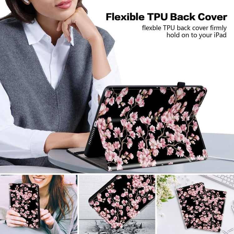 For Huawei MatePad Pro 11 2022 Crystal Texture Painted Leather Smart Tablet Case(Plum Bossom) - Huawei by PMC TechLife | Online Shopping South Africa | PMC TechLife | Buy Now Pay Later Mobicred