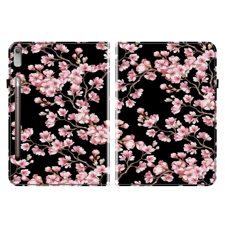 For Lenovo Tab P11 Pro Gen 2 11.2 Crystal Texture Painted Leather Tablet Case(Plum Bossom) - Lenovo by PMC TechLife | Online Shopping South Africa | PMC TechLife | Buy Now Pay Later Mobicred