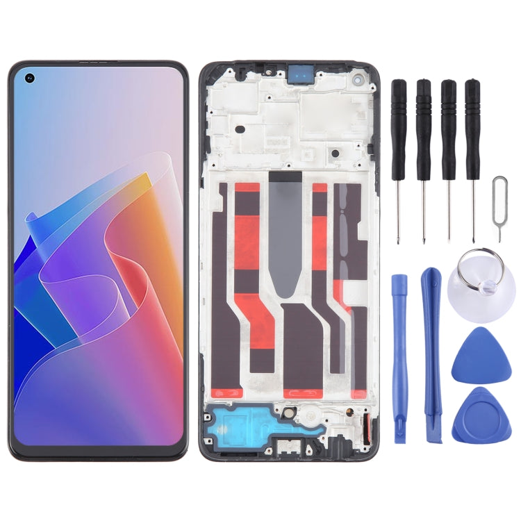 For OPPO Reno8 Z 5G Original AMOLED LCD Screen Digitizer Full Assembly with Frame - LCD Screen by PMC TechLife | Online Shopping South Africa | PMC TechLife | Buy Now Pay Later Mobicred