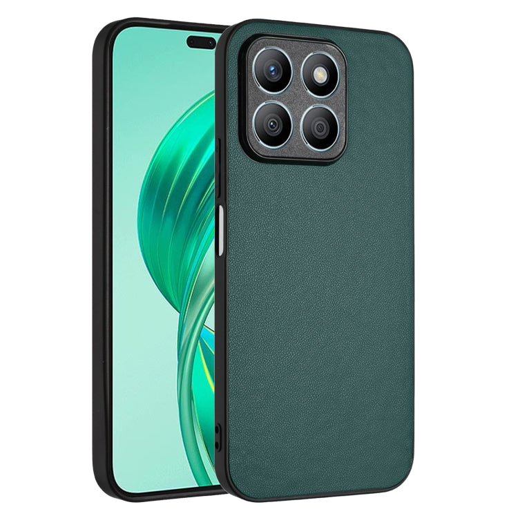 For Honor X8b 4G Global R20 Leather Pattern Phone Single Case(Green) - Honor Cases by PMC TechLife | Online Shopping South Africa | PMC TechLife | Buy Now Pay Later Mobicred