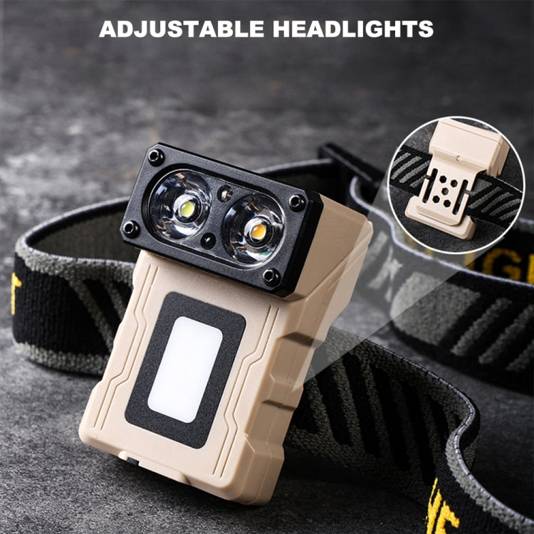 HW-213 Multi-function Rotating Sensing Cap Clip Work Light(Grey) - Headlamp by PMc TechLife | Online Shopping South Africa | PMc TechLife | Buy Now Pay Later Mobicred