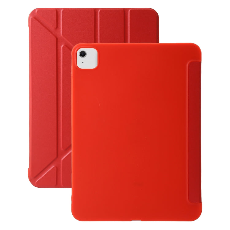 For iPad Air 11 2024 TPU Deformation Flip Leather Tablet Case with Holder(Red) - iPad Air 11 2024 Cases by PMC TechLife | Online Shopping South Africa | PMC TechLife | Buy Now Pay Later Mobicred