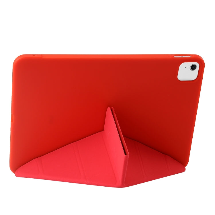 For iPad Air 11 2024 TPU Deformation Flip Leather Tablet Case with Holder(Red) - iPad Air 11 2024 Cases by PMC TechLife | Online Shopping South Africa | PMC TechLife | Buy Now Pay Later Mobicred