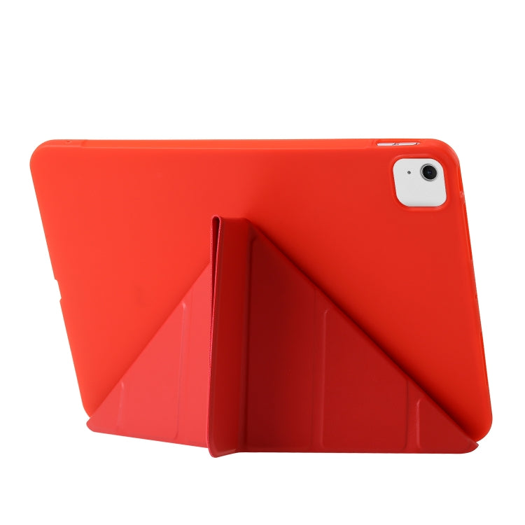 For iPad Air 11 2024 TPU Deformation Flip Leather Tablet Case with Holder(Red) - iPad Air 11 2024 Cases by PMC TechLife | Online Shopping South Africa | PMC TechLife | Buy Now Pay Later Mobicred