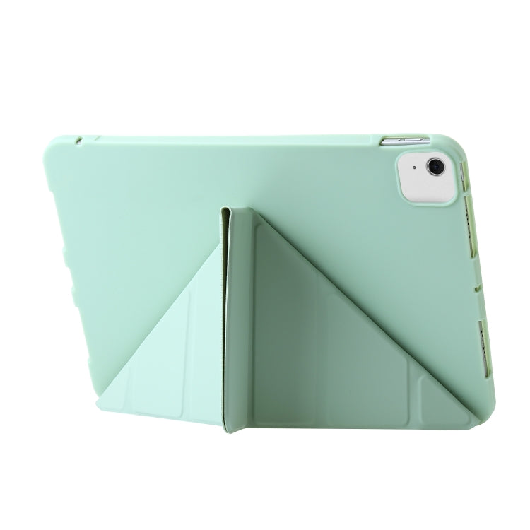 For iPad Air 13 2025 / 2024 TPU Deformation Flip Leather Tablet Case with Holder(Mint Green) - iPad Air 13 2025 / 2024 Cases by PMC TechLife | Online Shopping South Africa | PMC TechLife | Buy Now Pay Later Mobicred