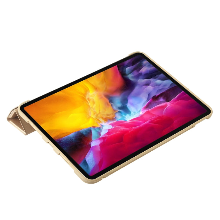 For iPad Pro 11 2024 TPU Deformation Flip Leather Tablet Case with Holder(Gold) - iPad Pro 11 2024 Cases by PMC TechLife | Online Shopping South Africa | PMC TechLife | Buy Now Pay Later Mobicred