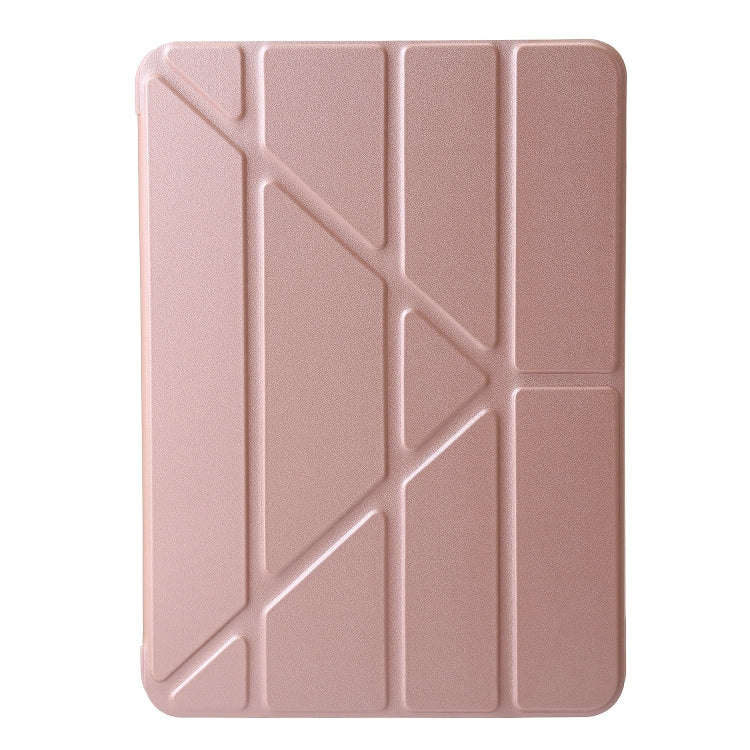 For iPad Pro 11 2024 TPU Deformation Flip Leather Tablet Case with Holder(Rose Gold) - iPad Pro 11 2024 Cases by PMC TechLife | Online Shopping South Africa | PMC TechLife | Buy Now Pay Later Mobicred